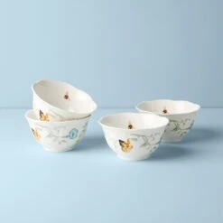 Lenox Butterfly Meadow 4-Piece Rice Bowl Set