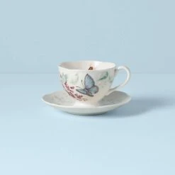 Lenox Butterfly Meadow Blue Cup And Saucer