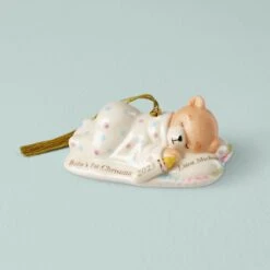 Lenox Shop 30 Lenox Baby's First Cuddles & Hugs Bear Ornament
