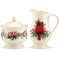 Lenox Winter Greetings Sugar & Creamer Set -Lenox Shop 847266 wHR b7d32357 245a 4b72 96e5 0c9e8a7fc107