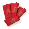 Lenox Holiday Nouveau Red 4-Piece Cloth Napkin Set -Lenox Shop 869502 wHR