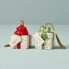 Lenox Forever Friends Presents 2 Piece Ornament Set -Lenox Shop 884376 w10