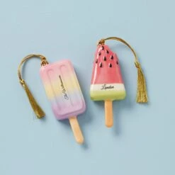 Lenox Forever Friends Popsicle 2-Piece Ornament Set