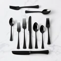Lenox Portola Black 20-Piece Flatware Set -Lenox Shop 893677 w11
