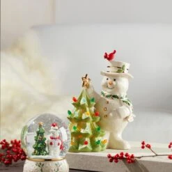 Lenox Happy Holly Days Snow Globe 7 Lenox Happy Holly Days Snow Globe -Lenox Shop 894906 894915 LHOL 23 FEA 1
