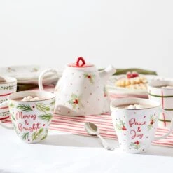 Lenox Bayberry Mugs, Set Of 4 -Lenox Shop 895261 895263 LHOL 23 FEA 1