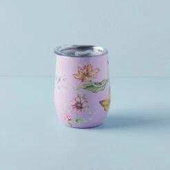 Lenox Butterfly Meadow Lavender Stainless Wine Tumbler