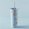 Lenox Butterfly Meadow Light Blue Tumbler With Straw -Lenox Shop 895742 LNP F23 PDP