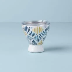 Lenox Blue Bay Ikat Stainless Steel Cocktail Tumbler